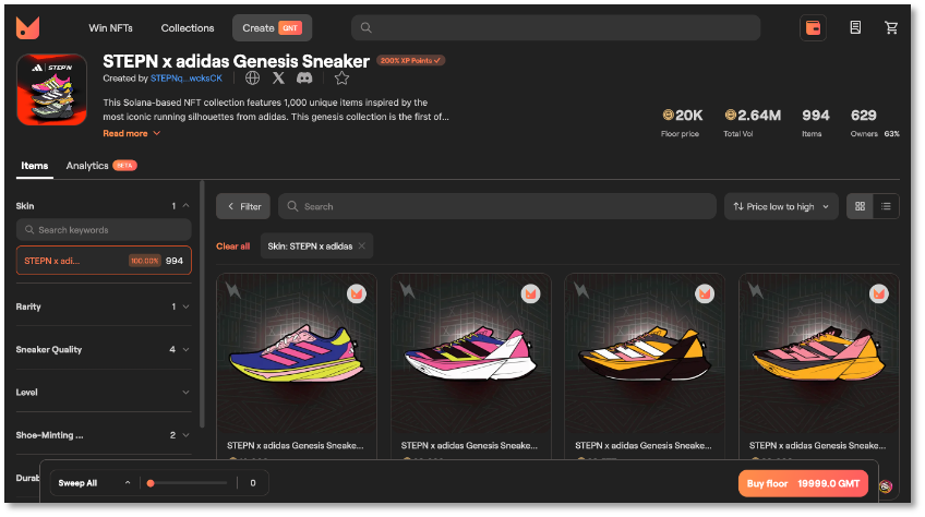 牵手Adidas,卖NFT鞋的StepN能否再掀热潮?插图 牵手Adidas,卖NFT鞋的StepN能否再掀热潮?