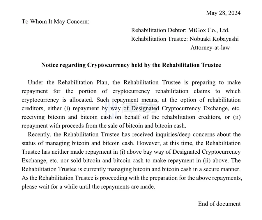 6小时转移14万枚比特币,Mt.Gox赔付会引发大幅抛压吗?插图 6小时转移14万枚比特币,Mt.Gox赔付会引发大幅抛压吗?