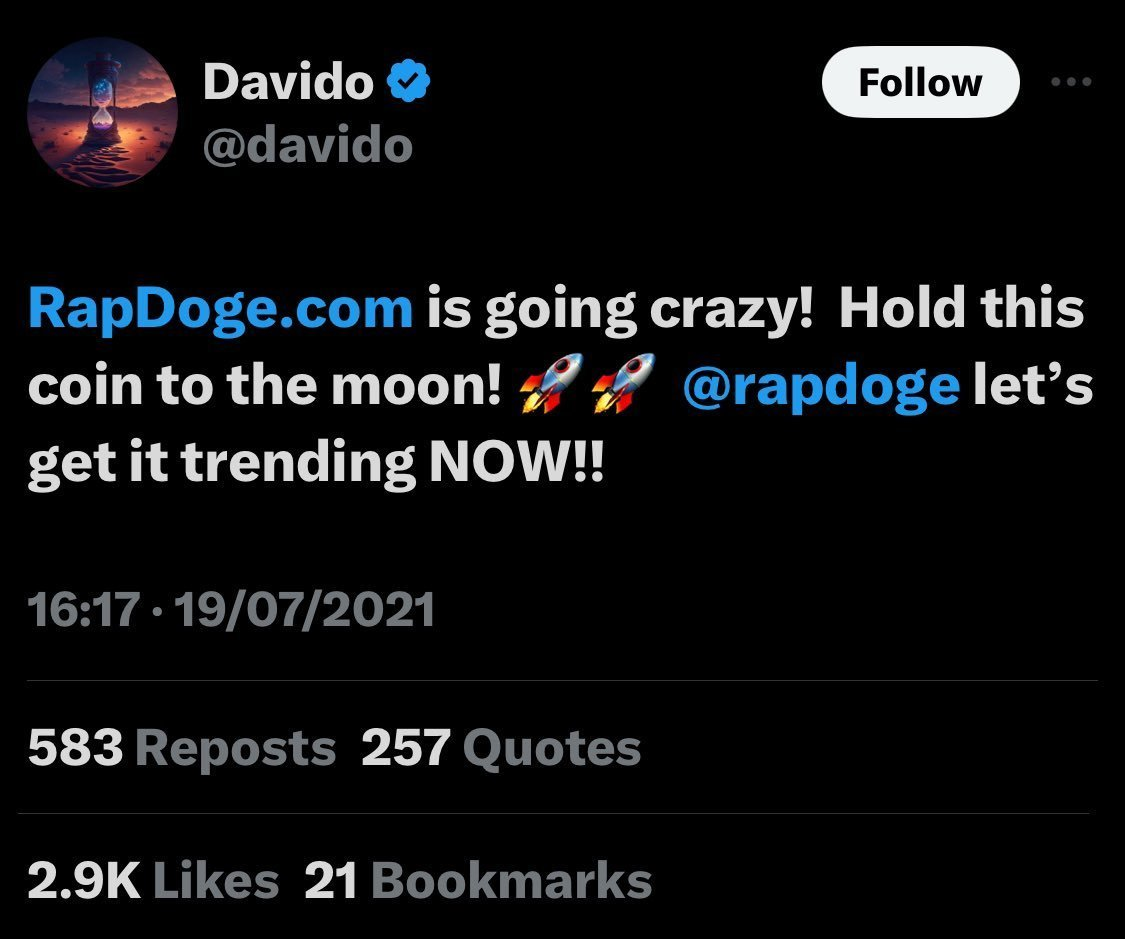 盘点加密史上7大名人代币Rug事件插图 盘点加密史上7大名人代币Rug事件