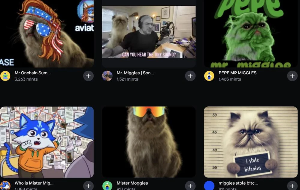 上线三天最高超900倍,Base Meme项目Mister Miggles为何突然爆火?插图1 上线三天最高超900倍,Base Meme项目Mister Miggles为何突然爆火?