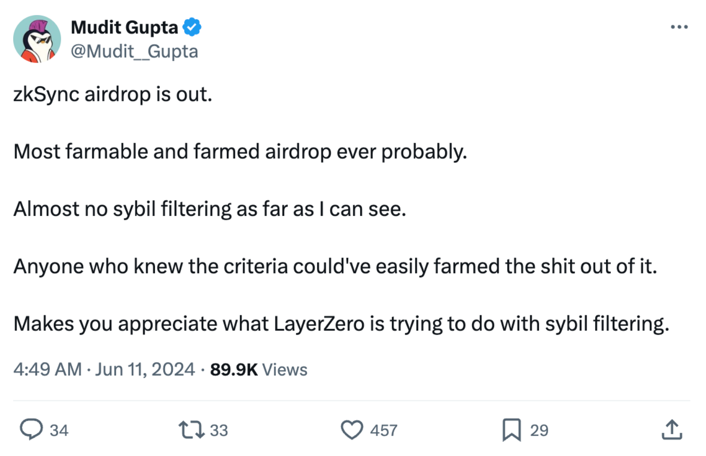 从zkSync到LayerZero,女巫攻击如何影响代币发行?插图2 从zkSync到LayerZero,女巫攻击如何影响代币发行?